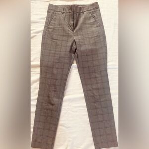NWOT Loft skinny ankle plaid pants